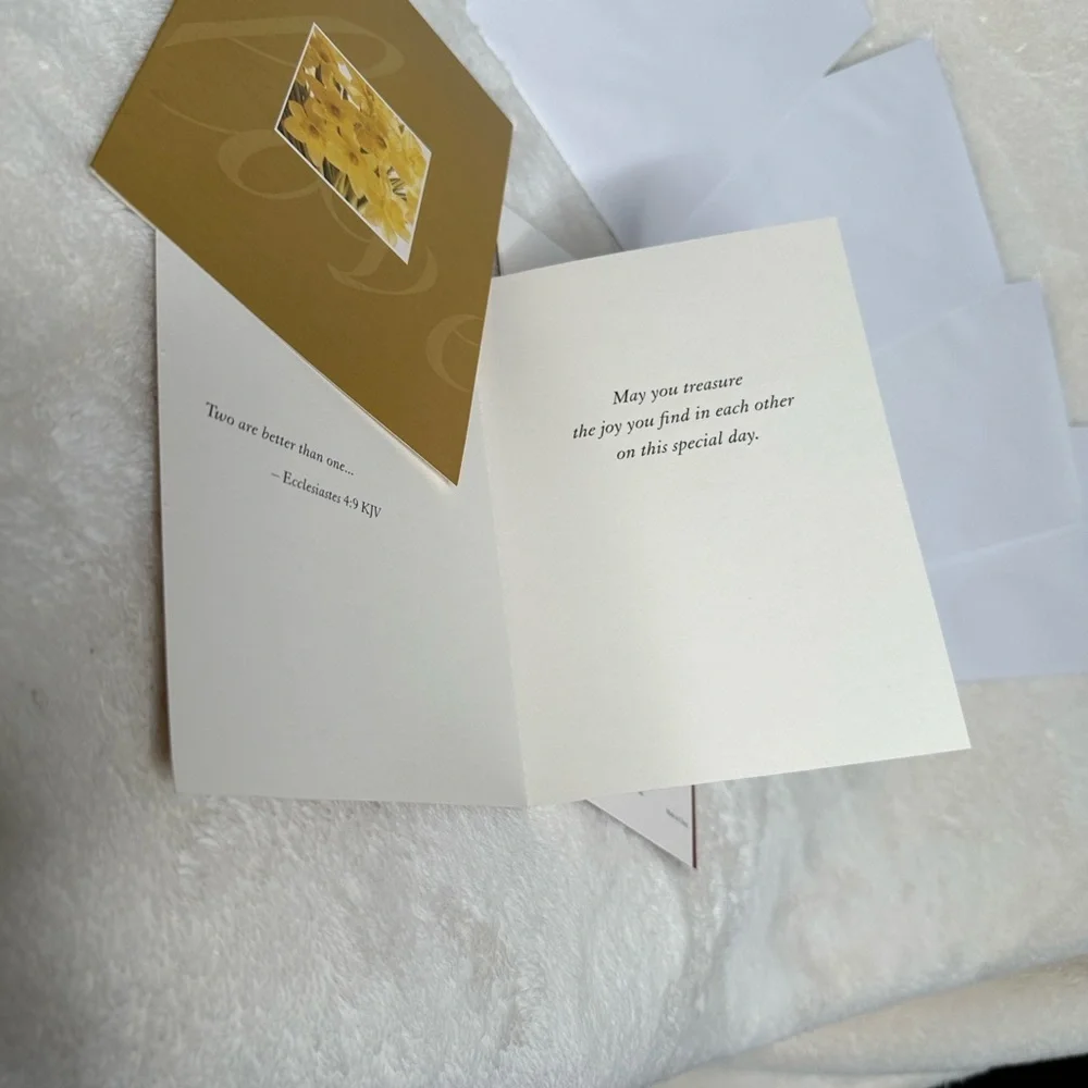 Lawson Falle Scripture Inspirational Cards Envelope Couples Floral Set Of 4 NWOT